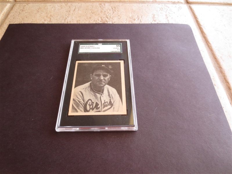 1939 Playball Henry Manush SGC 55 vg-ex+ baseball card #94 Hall of Famer