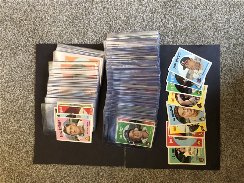 (125) 1959 Topps Baseball Cards in overall ex condition with (21) high numbers!