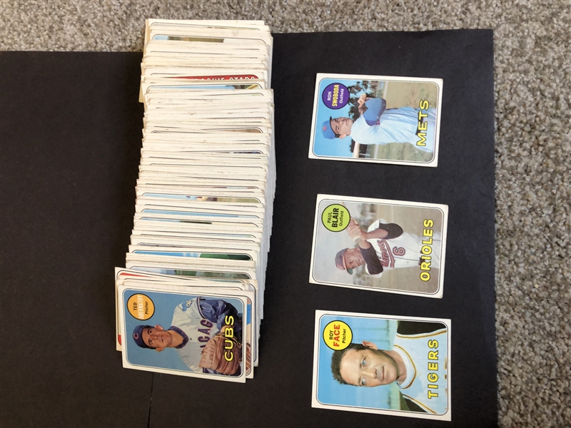 (150) 1969 Topps Baseball Cards in overall excellent condition