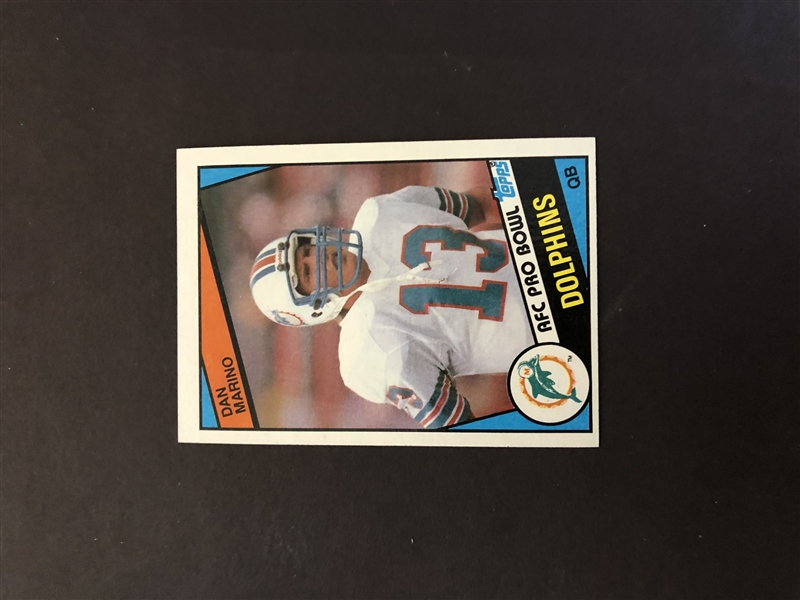 1984 Topps Dan Marino rookie football card #123 in beautiful condition