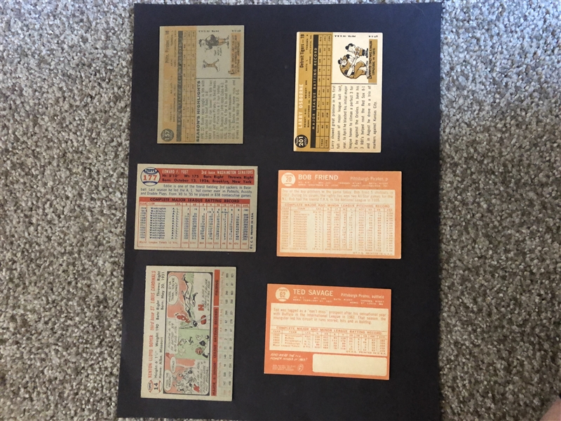 (33) 1956-68 Topps Baseball Cards including Ken Boyer, Dean Chance, and Frank Howard