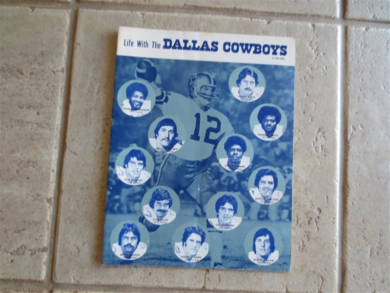 1975 Life With the Dallas Cowboys in the NFL Booklet   Roger Staubach and Randy White