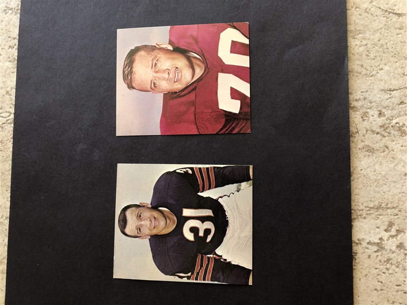 (2) 1964 Kahn's Football Cards:  Sam Huff and Joe Fortunato in nice condition  Tough to find.