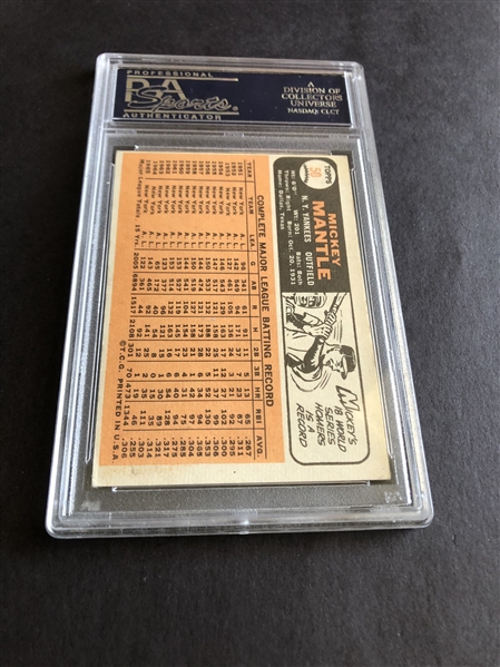 1966 Topps Mickey Mantle PSA 4.5 vg-ex+ baseball card #50 in affordable condition