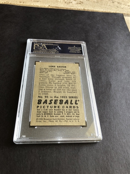 1952 Bowman Luke Easter PSA 5 ex baseball card #95