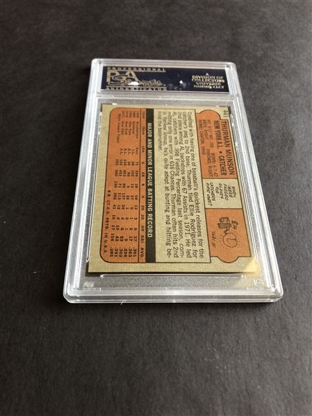 1972 Topps Thurman Munson PSA 7 near mint baseball card #441