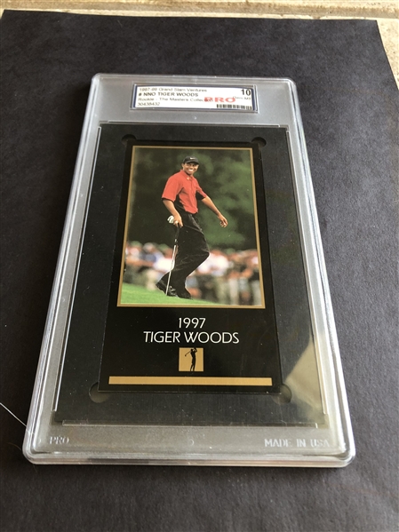 1997-99 Grand Slam Ventures Tiger Woods Rookie The Masters Collection PRO 10 GEM MINT