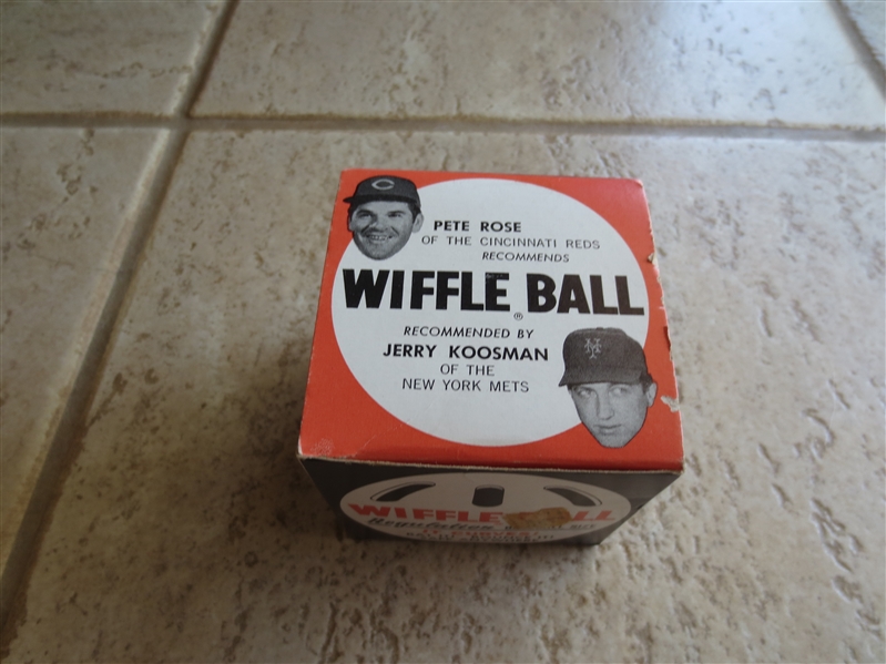 1960's-70's Pete Rose and Jerry Koosman Wiffle Ball in the box
