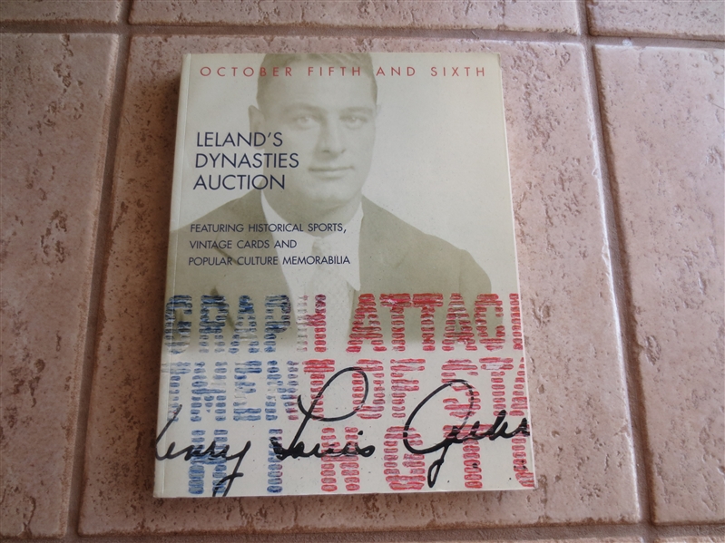October 2000 Lelands Dynasties Sports Auction Catalog  Lou Gehrig cover