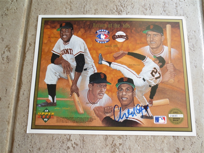 Autographed Orlando Cepeda 1993 Upper Deck Limited Edition Collector Series HOFer numbered