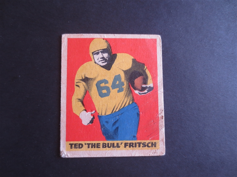 1949 Leaf Ted Fritsch football card #37