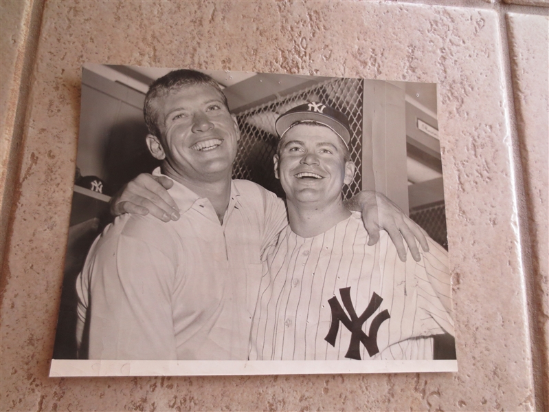 1958 Mickey Mantle Original Photo by Charles Hoff After Game Winning Double
