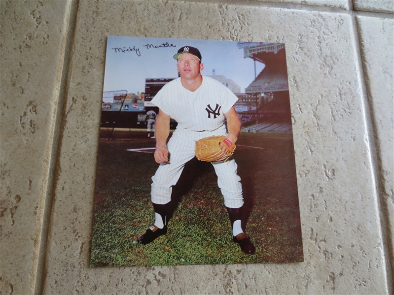 1964 Mickey Mantle Rawlings Premium Color Photo