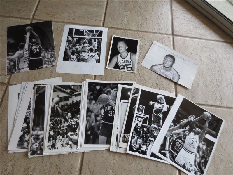 (49) Old College Basketball Photos including stars, and All-Americans, and from Sporting News