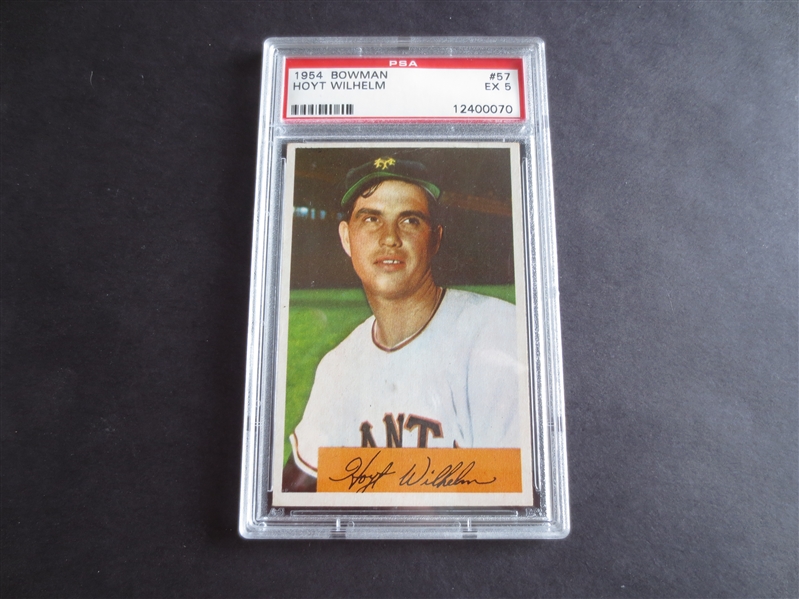 1954 Bowman Hoyt Wilhelm PSA 5 EX baseball card #57