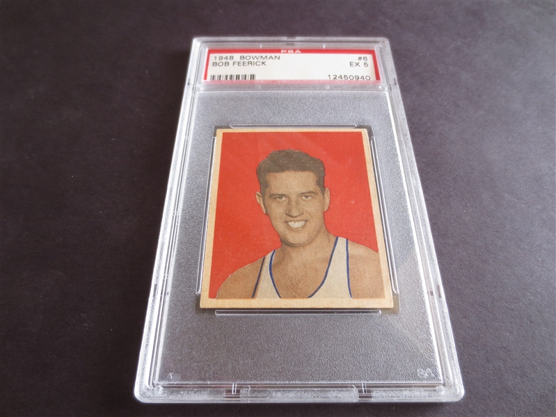 1948 Bowman Bob Feerick PSA 5 ex basketball card #6