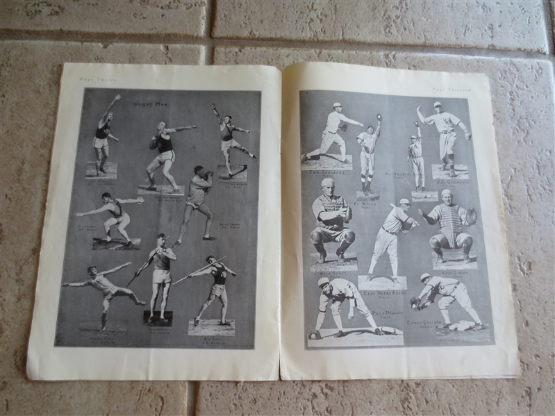 1925 USC vs. CAL Track and Field program with baseball, too!  RARE!