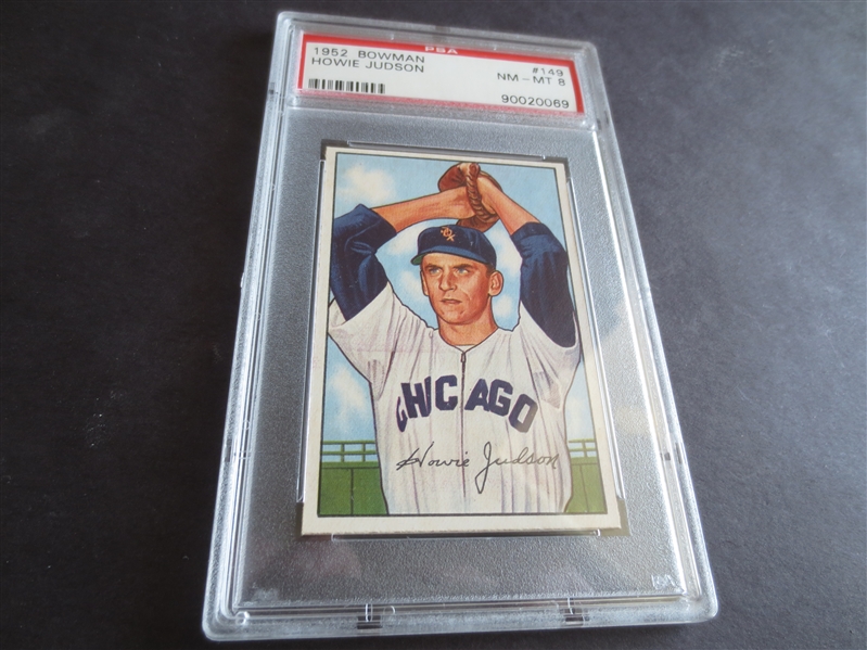 1952 Bowman Howie Judson PSA 8 nmt-mt baseball card #149