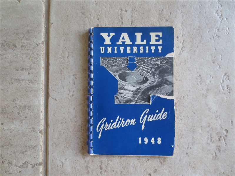1948 Yale University Football Media Guide