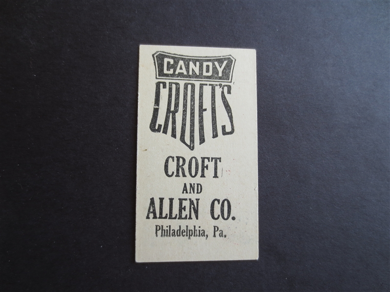 1909 Croft's Candy Dave Shean E92 Baseball Card 