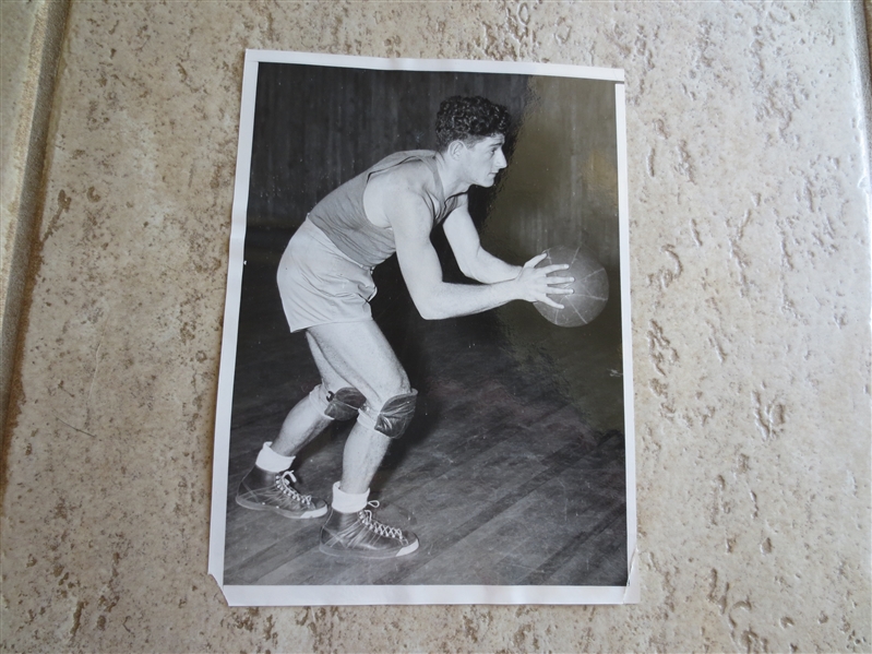 1936 NYU Basketball Milt Schulman Type 1 Wire Photo N.E.A. 8 x 6