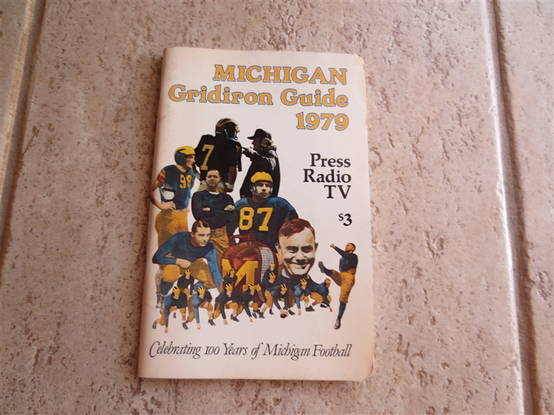 1979 University of Michigan Football Media Guide 