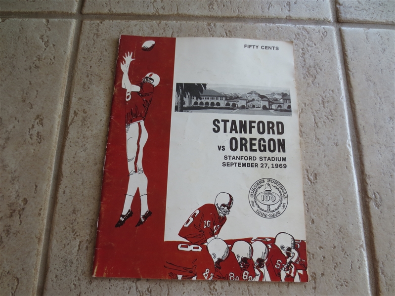 1969 University of Oregon at Stanford football program