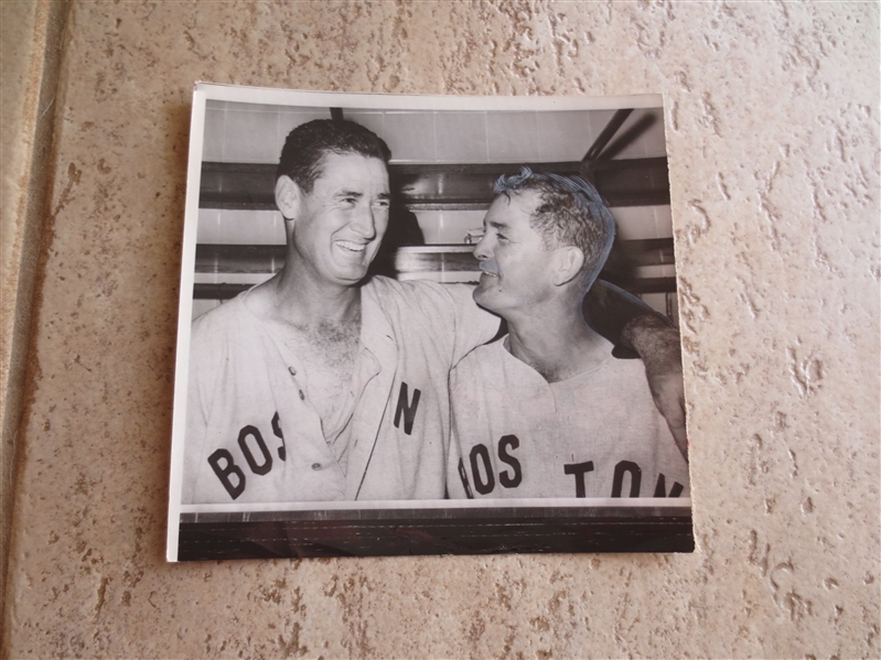 1958 Ted Williams AP Wire Photo Gets Batting Title
