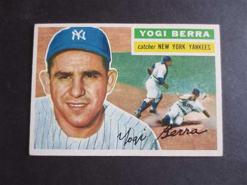 1956 Topps Yogi Berra baseball card in very nice condition #110