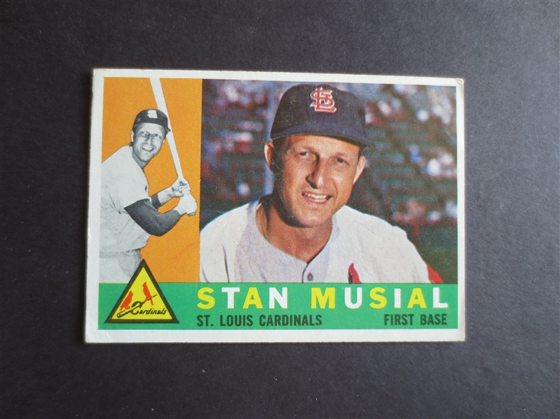1960 Topps Stan Musial baseball card #250 in nice shape