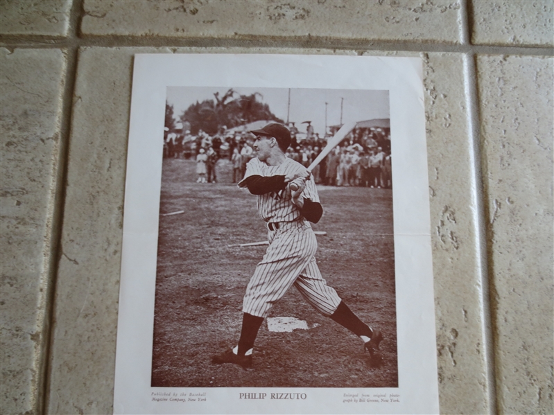 1918-57 M114 Baseball Magazine premium Photo Phil Rizzuto