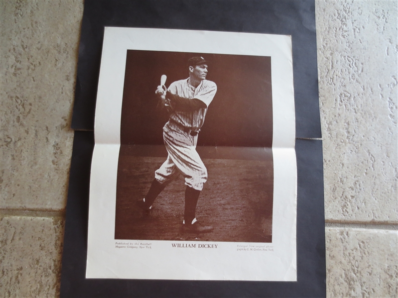 1918-57 M114 Baseball Magazine Premium Photo Bill Dickey