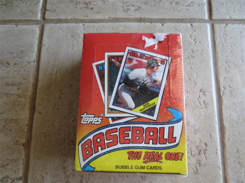 1988 Topps Baseball Unopened Wax Box 36 packs