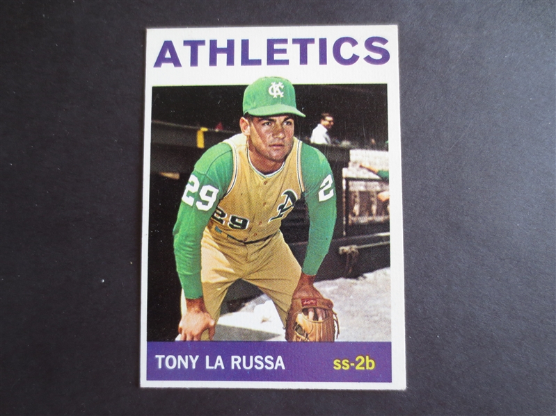 1964 Topps Tony LaRussa rookie baseball card #244 in beautiful condition