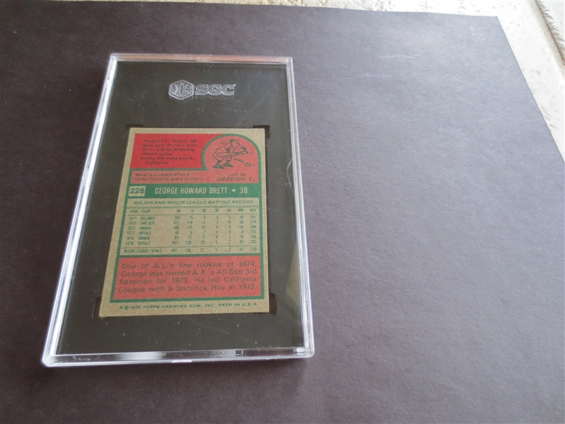 1975 Topps Mini George Brett SGC 4.5 vg-ex+ baseball card #228