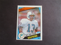 1984 Topps Dan Marino Rookie football card in beautiful condition #123