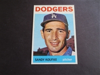 1964 Topps Sandy Koufax baseball card in beautiful condition #200