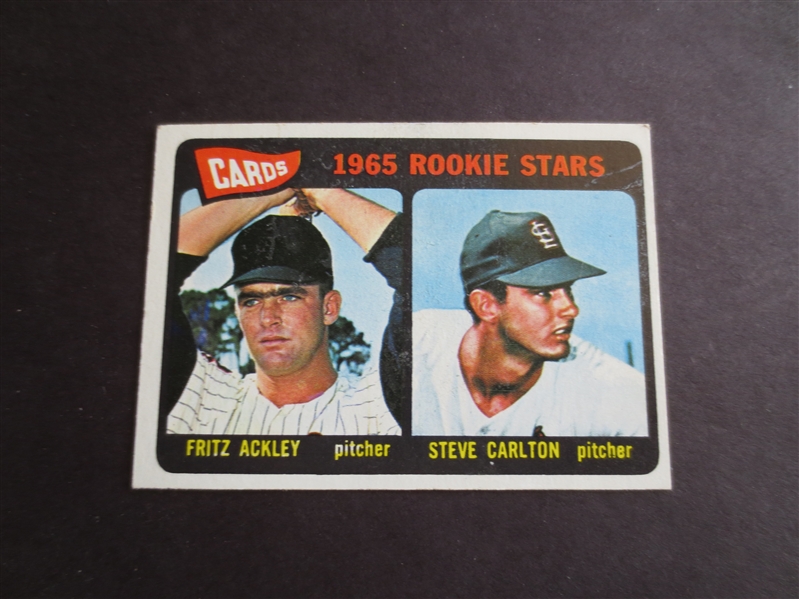 1965 Topps Steve Carlton Rookie baseball card in beautiful condition #477