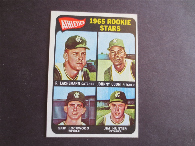 1965 Topps Jim Hunter Rookie Baseball card in beautiful condition #526