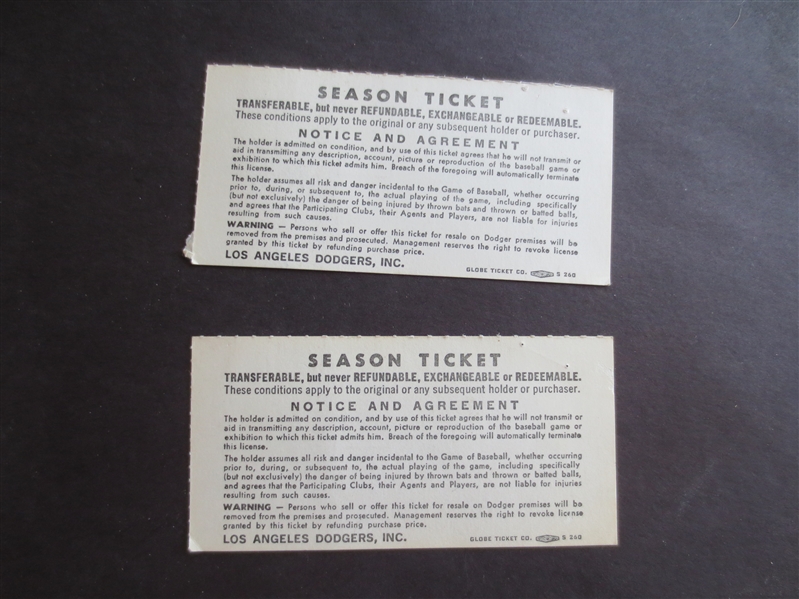 (2) 1978 Houston Astros at Los Angeles Dodgers ticket