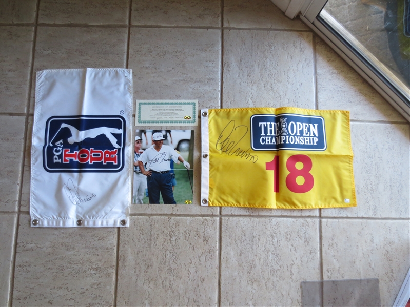Lee Trevino Autographs Package---Two Banners plus 8 x 10 color photo