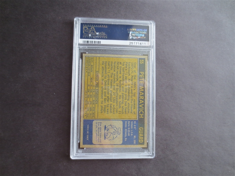 1971 Topps Pete Maravich PSA 7 near mint basketball card #55