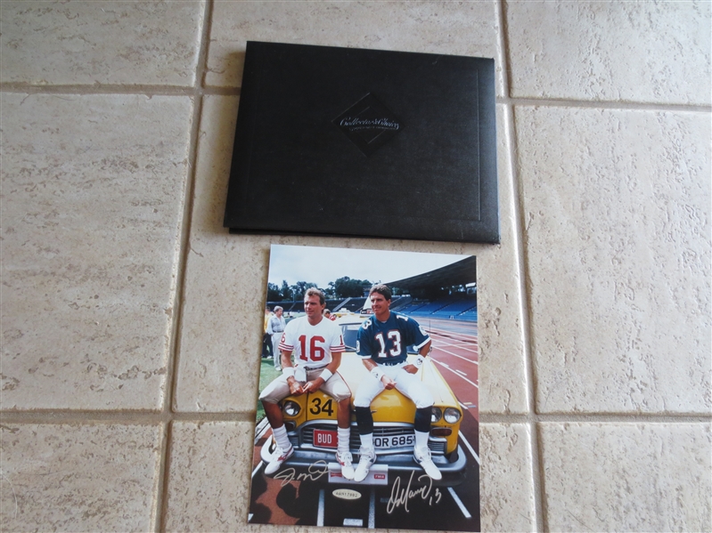 Autographed Joe Montana and Dan Marino Color Photo from Upper Deck Authenticated