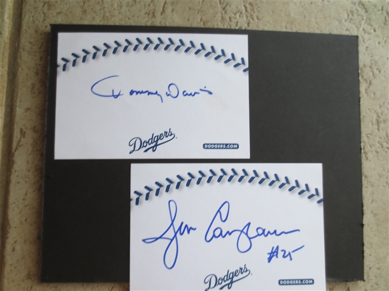 Autographed items of Hoyt Wilhelm, Jose Canseco, Don Zimmer, Fred Lynn, Jim Campanis, Tommy Davis