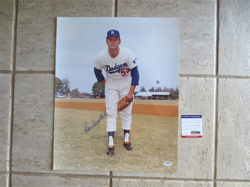 (3) Autographed Don Drysdale, Frank Robinson, and Jim Palmer Oversized Photos with Certs from PSA/DNA or Global Authentics