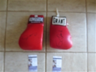 Autographed Roy Jones, Jr. and Oscar De la Hoya Boxing Gloves with Certification from JSA!