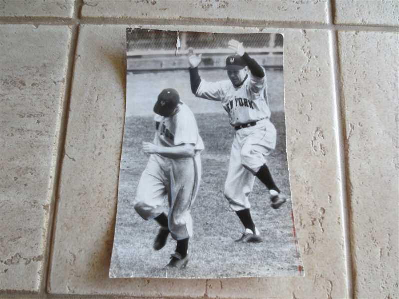 1951 World Series Leo Durocher/Al Dark Type 1 Photo  Giants vs. Yankees 11.5 x 8 WOW!