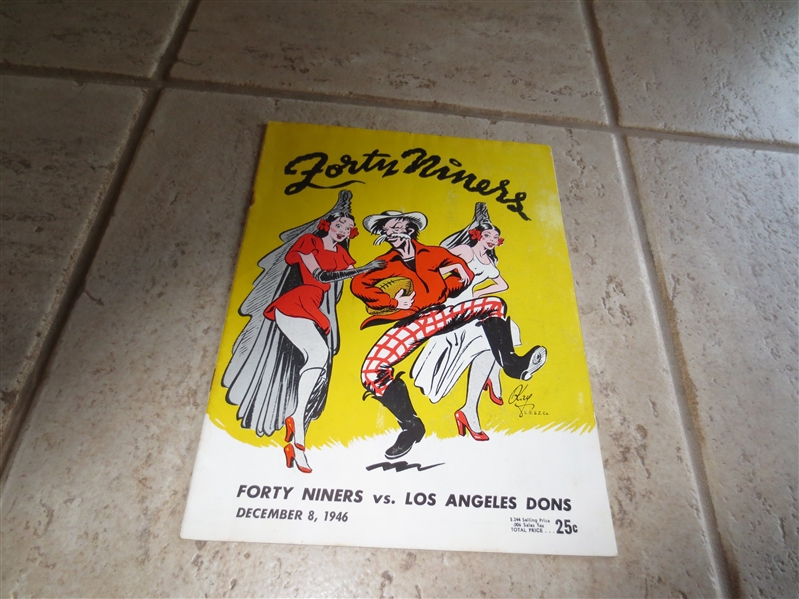 1946 1st Year AAFC Football Program: Dons at 49ers  Tough to find!
