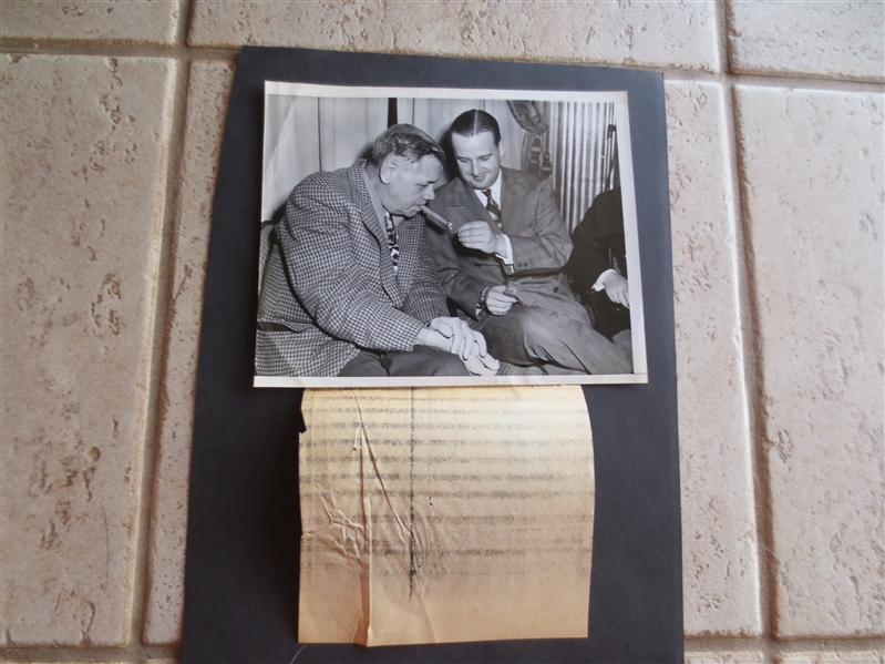 1947 Babe Ruth Type 1 Associated Press Photo---signing contract  NEAT!