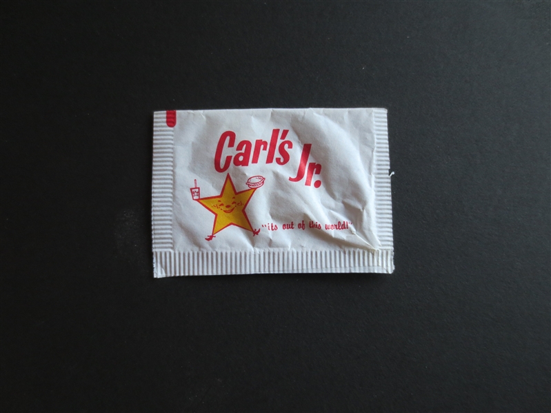 (2) 1960's Carl's Jr. Fast Food Empty Sugar Packets